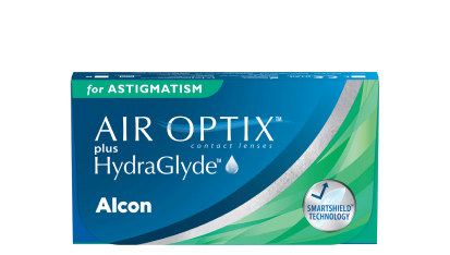 AIR OPTIX PLUS HYDRAGLYDE FOR ASTIGMATISM contact lens pack shot