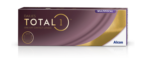Produktverpackung für Dailies Total1 Multifocal Tageskontaktlinsen von Alcon
