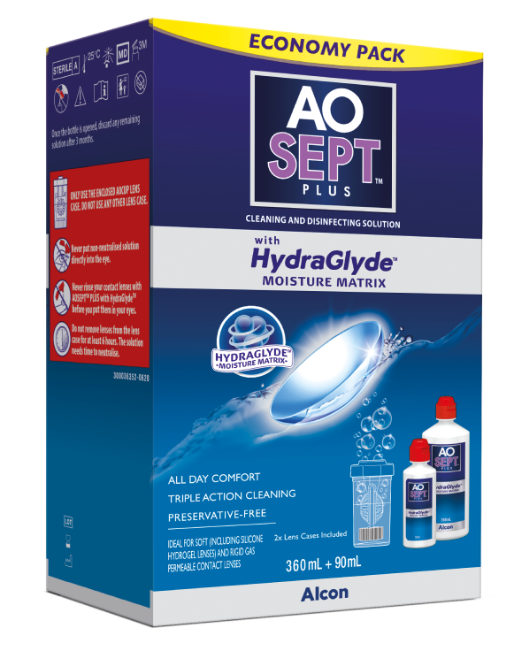 AOSEPT PLUS with HydraGlyde pack shot