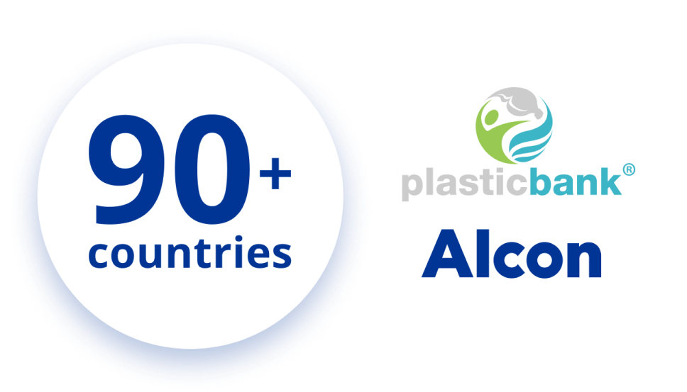 Plastic Bank and Alcon are supporting the collection of ocean-bound plastic in more than 90 countries