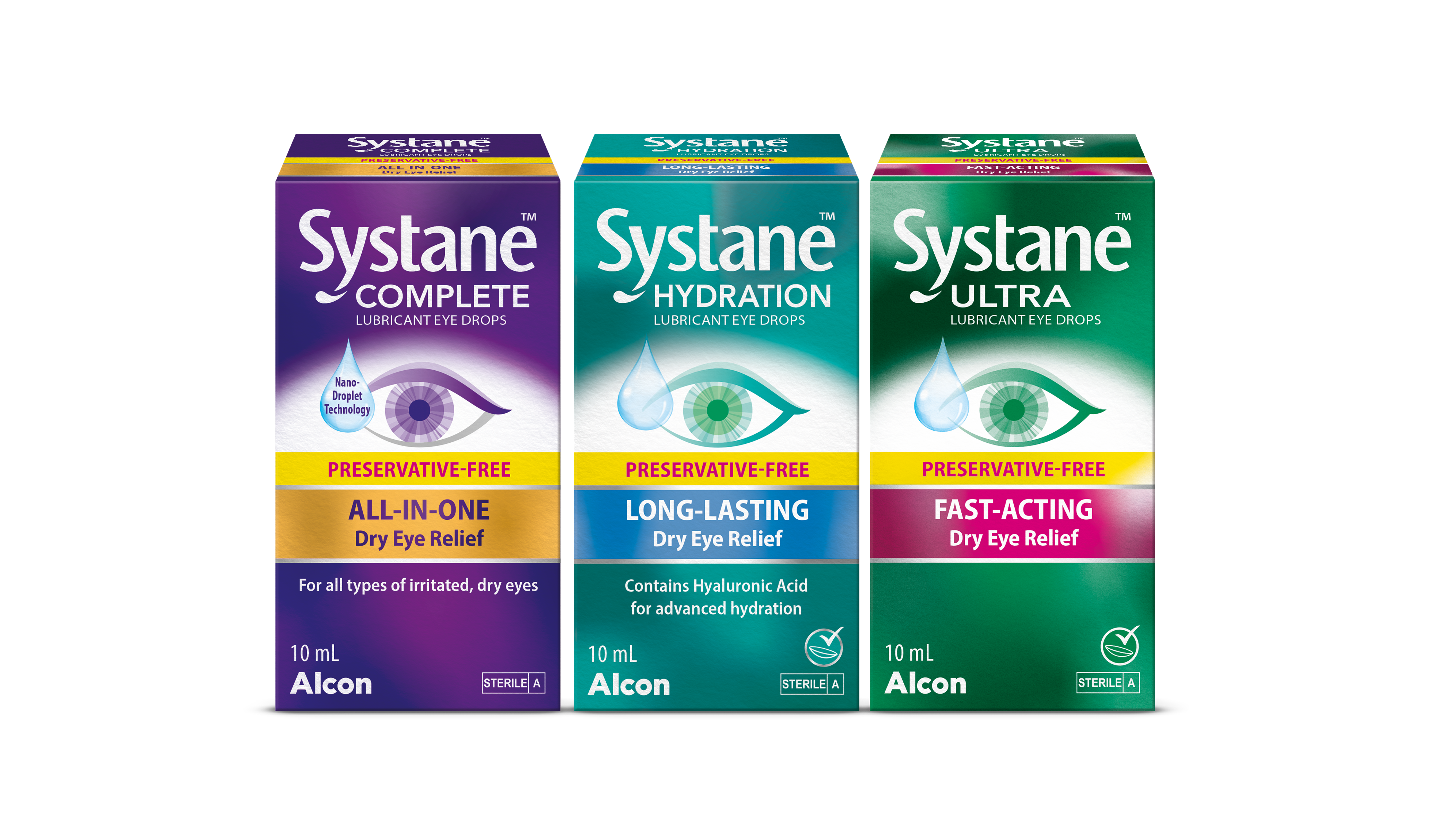 Systane preservative free products