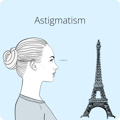 Graphic of a woman and the tower