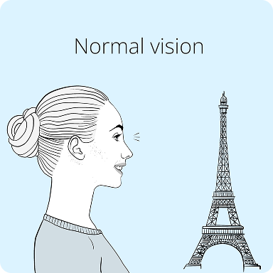 Graphic of a woman and the tower