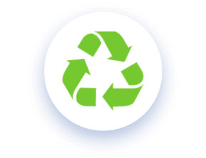 Green recycling icon