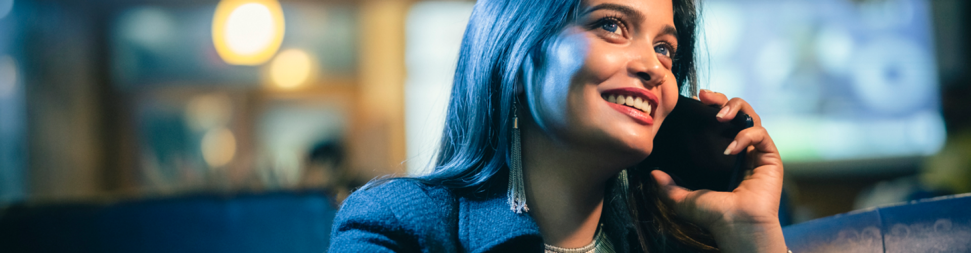 Woman talking on the phone