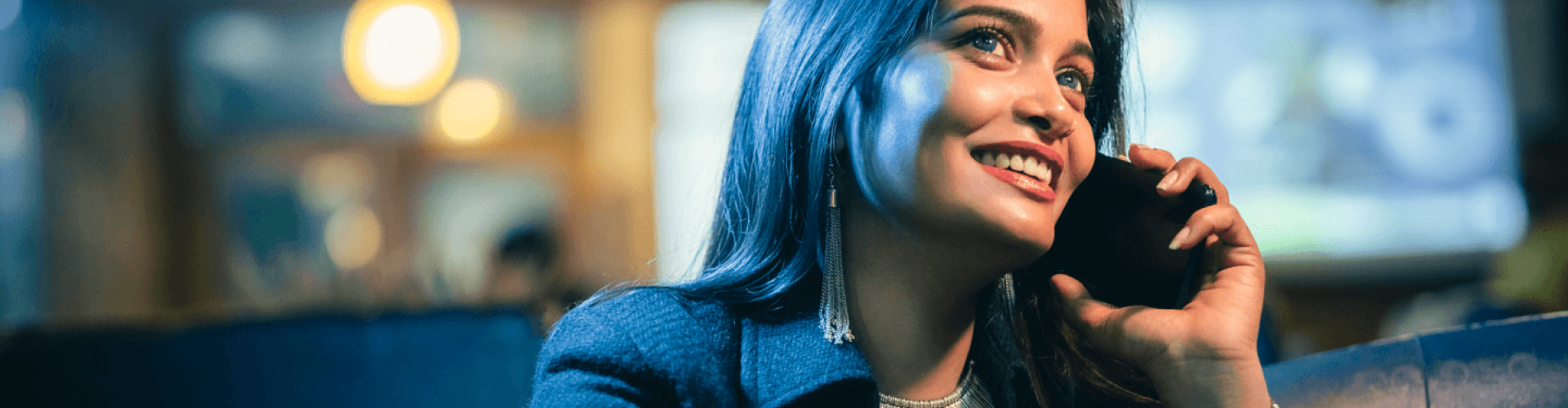 Woman talking on the phone