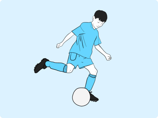 Man playing football
