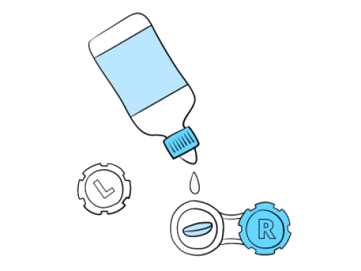 Contact lens pack and lens care solution