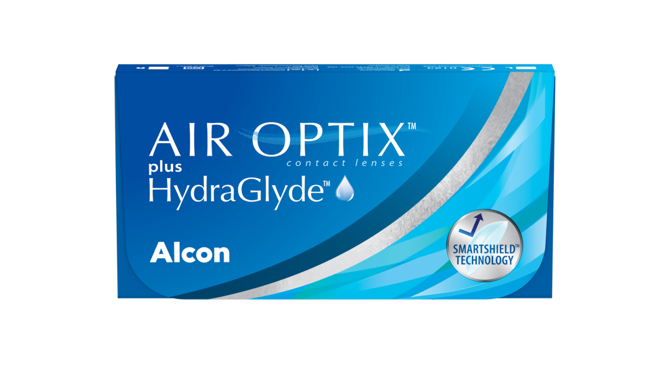 AIR OPTIX plus HydraGlyde pack shot