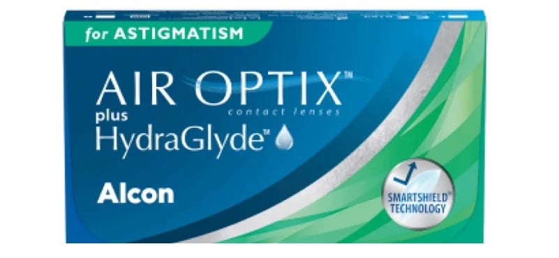 AIR OPTIX PLUS HYDRAGLYDE FOR ASTIGMATISM packshot