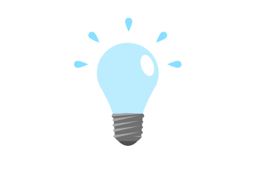 Illustratie van een brandende gloeilamp