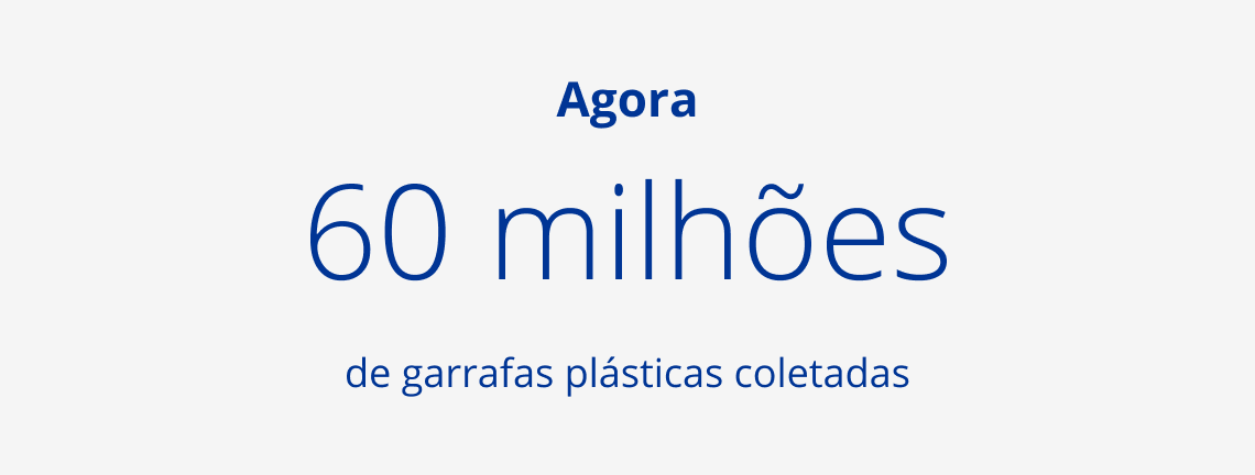 60 million bottles have been collected currently under the Plastic Bank partnership