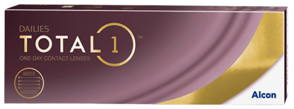 product box for Dailies Total1 daily contact lenses by Alcon