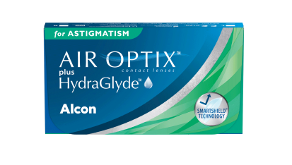 AIR OPTIX PLUS HYDRAGLYDE FOR ASTIGMATISM contact lens pack shot