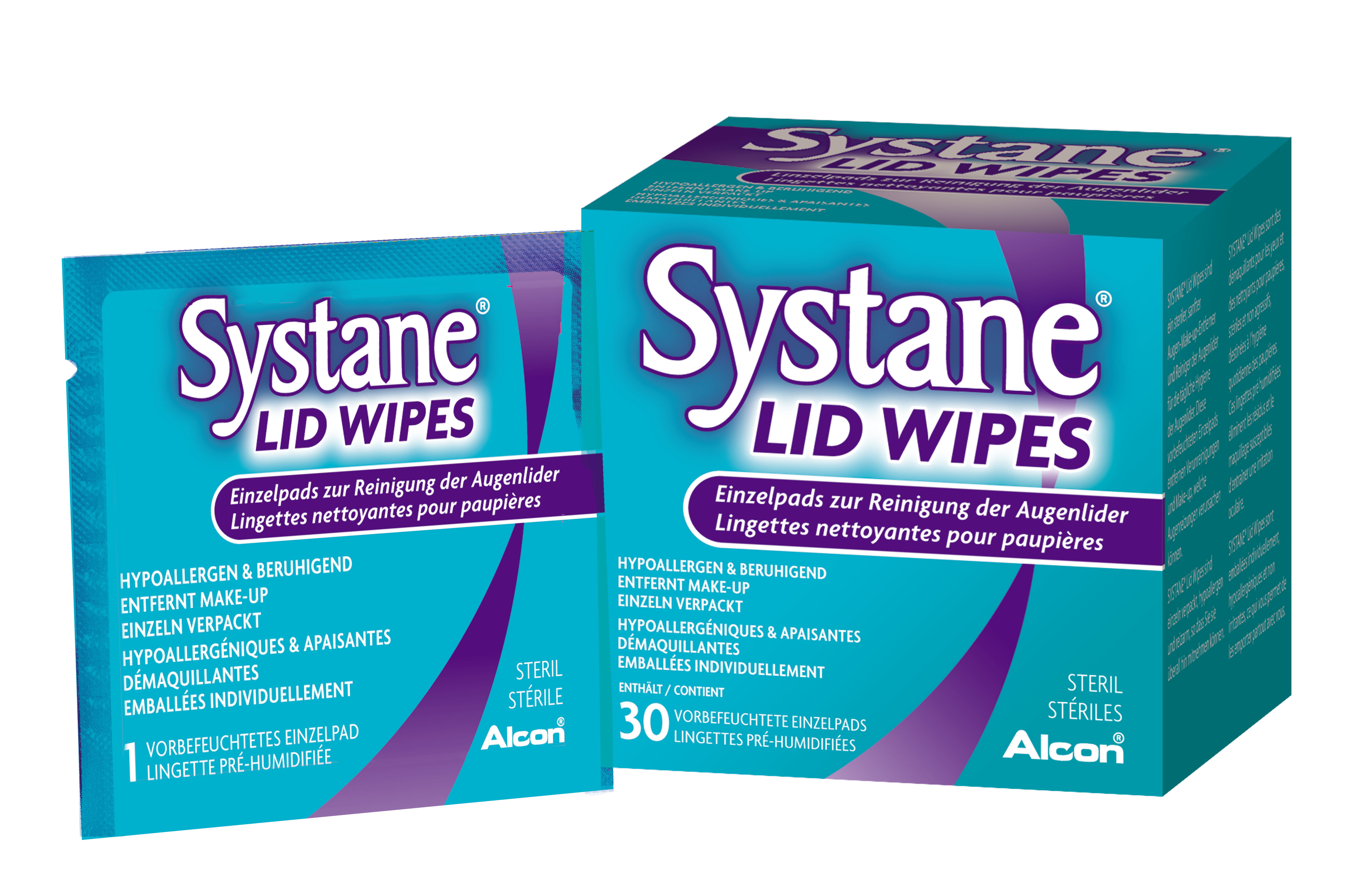 Systane lid wipes pack
