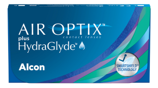 AIR OPTIX PLUS HYDRAGLYDE contact lens pack shot