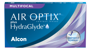 AIR OPTIX PLUS HYDRAGLYDE MULTIFOCAL contact lens pack shot