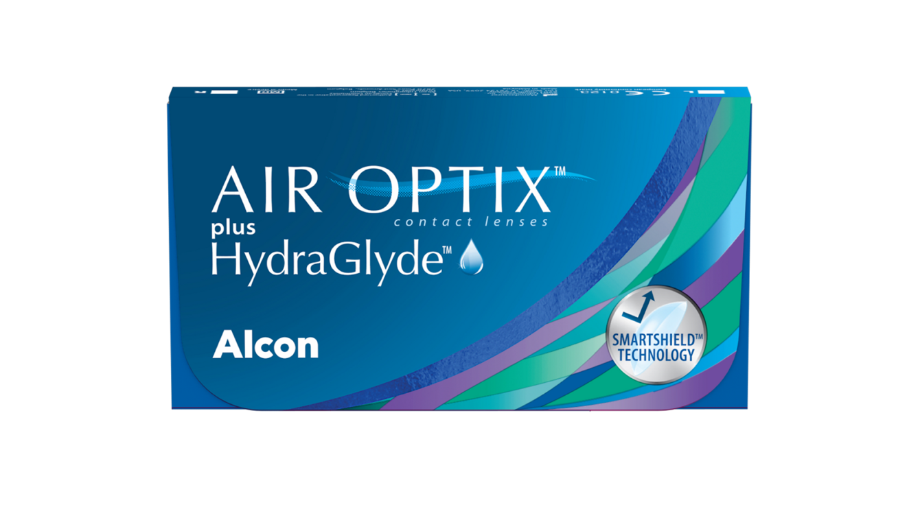 AIR OPTIX plus HydraGlyde pack shot