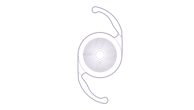 Lente intraocular LIO Clareon® PanOptix® vista de frente.