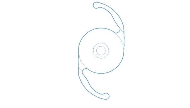 Lente intraocular LIO Clareon® Vivity® vista de frente