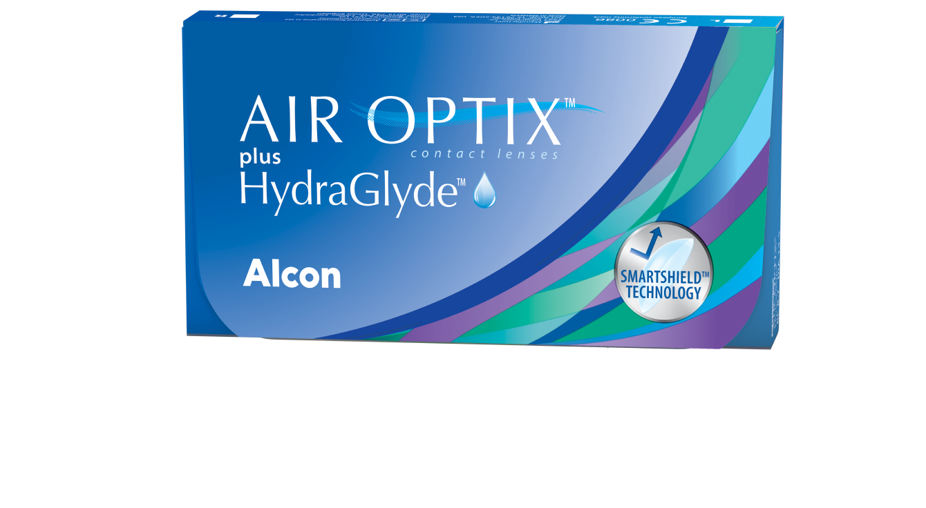 AIR OPTIX plus HydraGlyde packshot