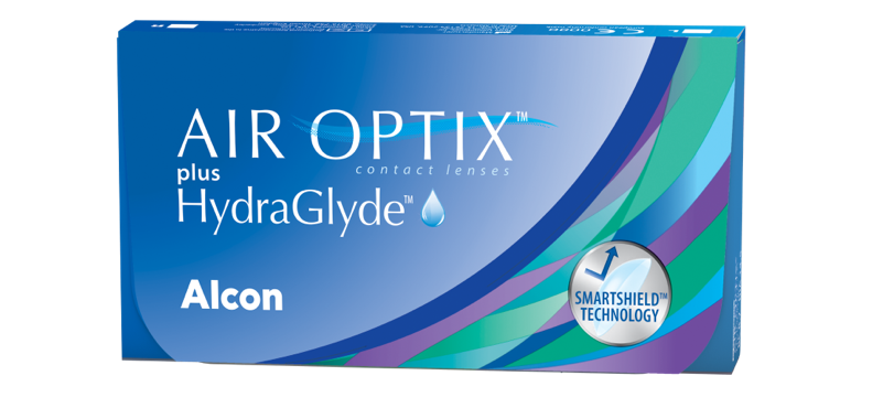 AIR OPTIX plus HydraGlyde packshot