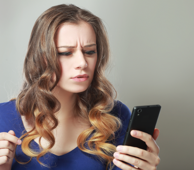 Woman with a phone