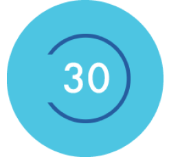 Blue 30 icon