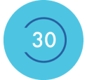 Blue 30 icon