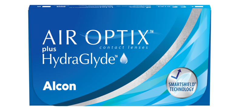 AIR OPTIX PLUS HYDRAGLYDE contact lens pack shot