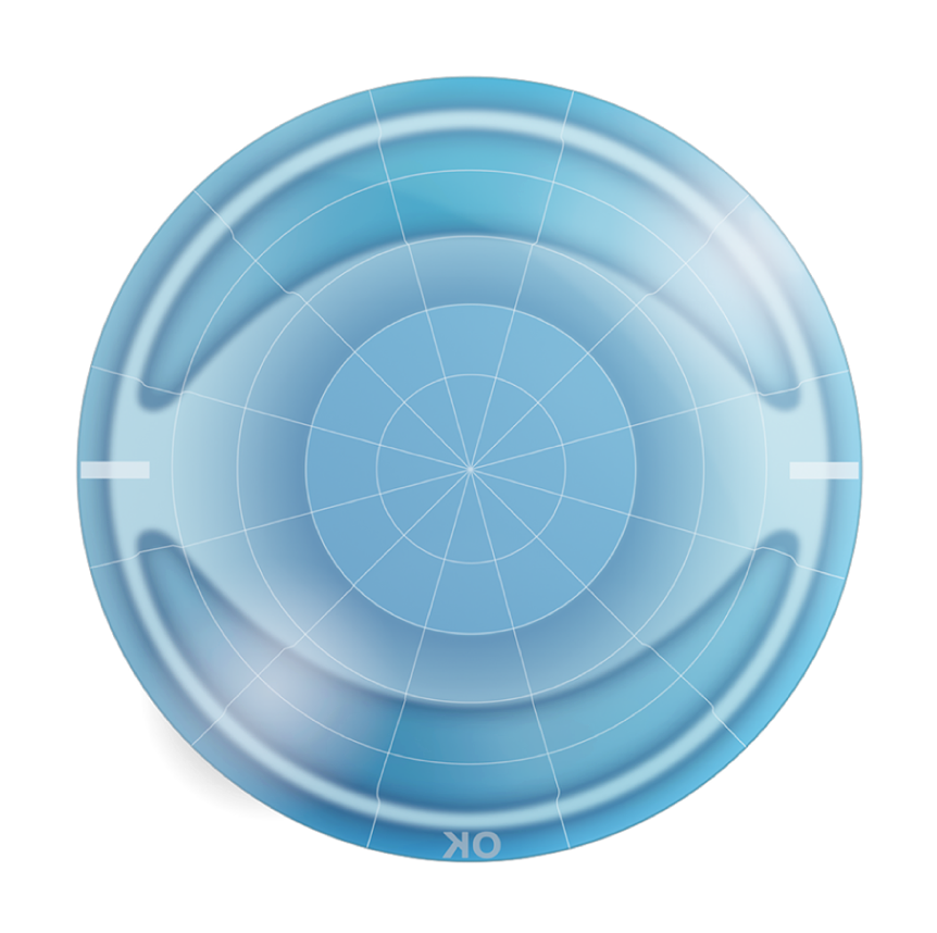 Astigmatic contact lens image