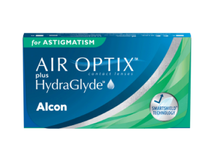 AIR OPTIX plus HydraGlyde Toric pack shot