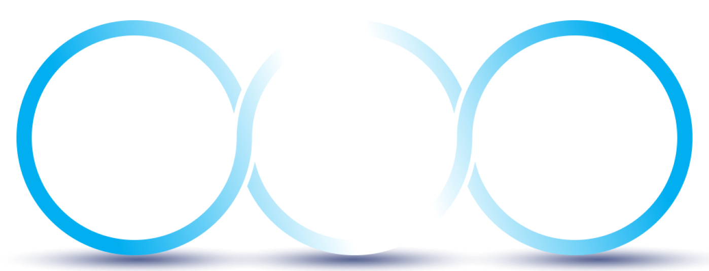 3 blaue ineinander greifende Kreise. Im ersten Kreis steht “Vor Phako”, im mittleren “Phako”. Im letzten Kreis steht “IOL-Implantation”.