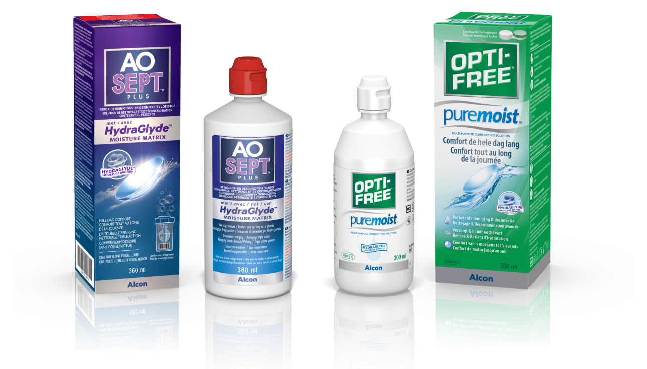 AO SEPT PLUS with HydraGlyde and OPTI-FREE