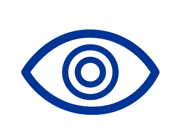 Blue eye icon