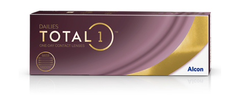 Produktverpackung für Dailies Total1 Tageskontaktlinsen von Alcon