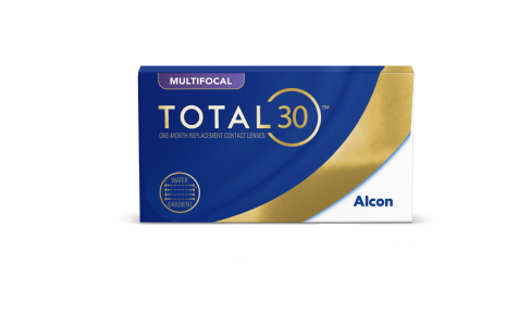 Alt textProduktverpackung für Total30 Multifokal Monatskontaktlinsen von Alcon