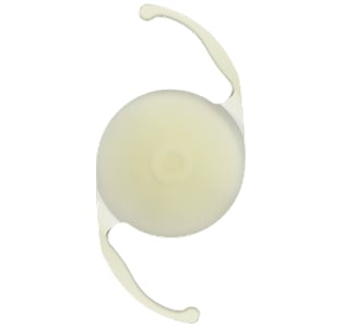 Computergeneriertes Bild der Clareon Vivity IOL.