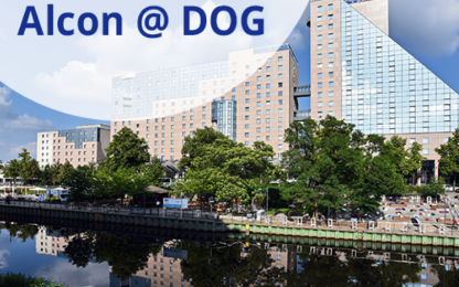 Image of the city and Alcon DOG logo