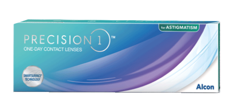 Precision1 for astigmatism contact lenses packshot