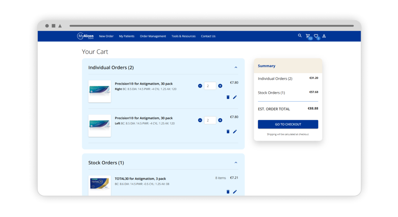 Screenshot of the MARLÖ customer profile