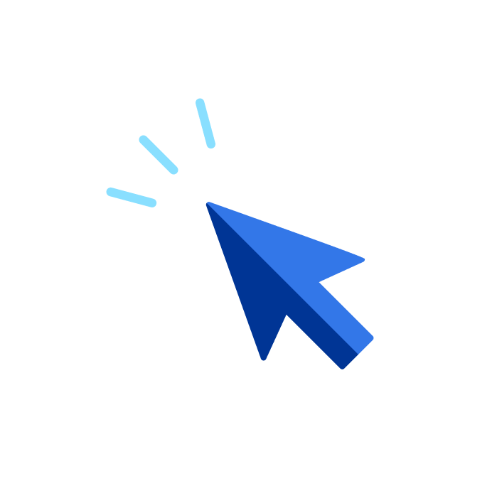 Cursor icon on white background
