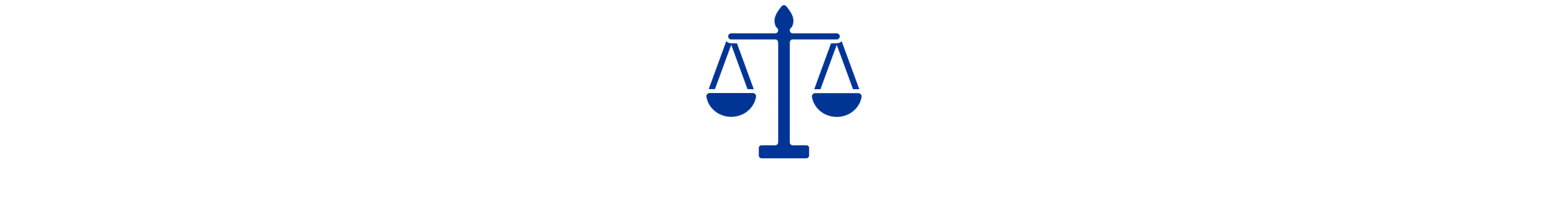Icono azul de una balanza