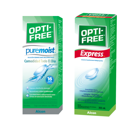 OPTI-FREE Puremoist and Express pack shot