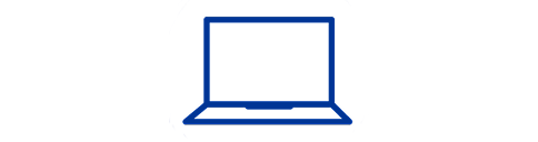 Icono de un ordenador portátil que representa recursos digitales o herramientas en línea para profesionales del cuidado de la visión.