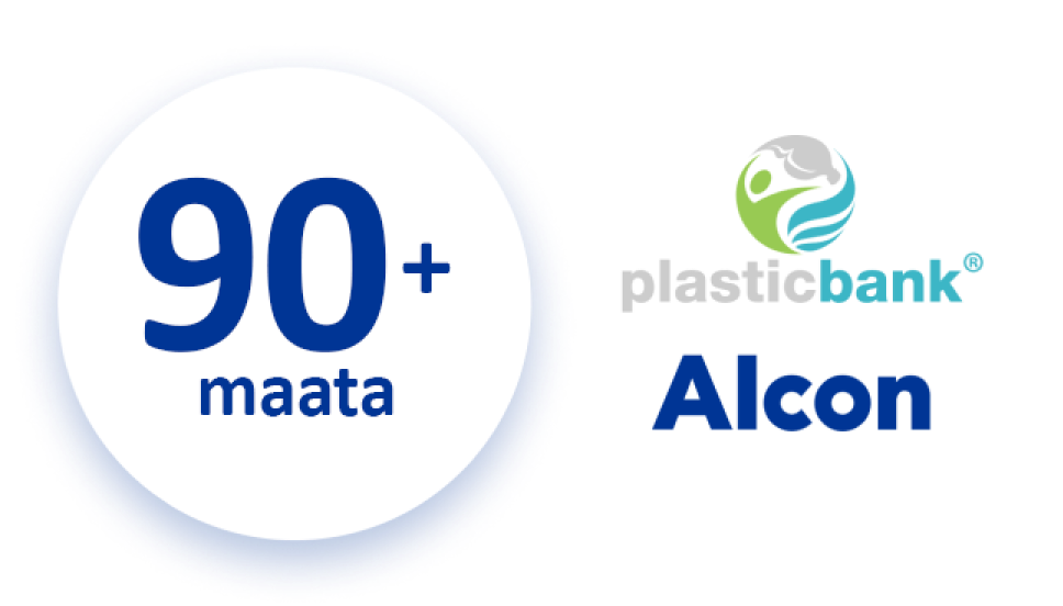 Plastic Bank and Alcon are supporting the collection of ocean-bound plastic in more than 90 countries