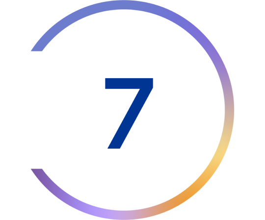 Icône du chiffre 7