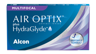 AIR OPTIX plus HydraGlyde Multifocal contact lens pack