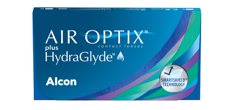 AIR OPTIX PLUS HYDRAGLYDE contact lens pack shot