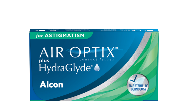 AIR OPTIX™  PLUS HYDRAGLYDE™  FOR ASTIGMATISM contact lens pack